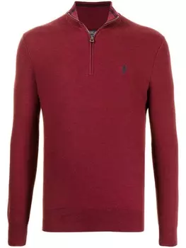 Polo Ralph Lauren толстовка с воротником на молнии, красный