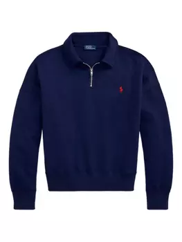 Polo Ralph Lauren толстовка с воротником на молнии, синий