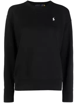 Polo Ralph Lauren толстовка с вышитым логотипом, черный