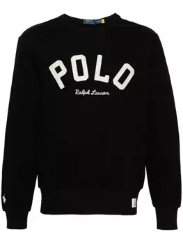 Polo Ralph Lauren толстовка с вышитым логотипом, черный