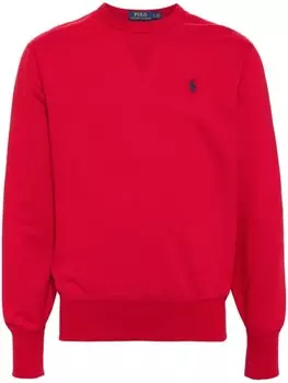 Polo Ralph Lauren толстовка с вышитым логотипом, красный