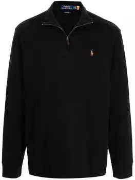 Polo Ralph Lauren толстовка с вышитым логотипом, черный