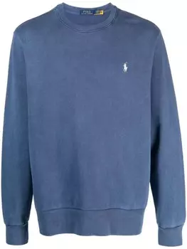 Polo Ralph Lauren толстовка с вышитым логотипом, синий