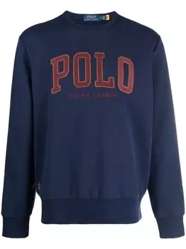 Polo Ralph Lauren толстовка с вышитым логотипом, синий