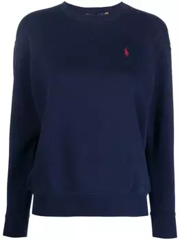 Polo Ralph Lauren толстовка с вышивкой Polo Pony, синий