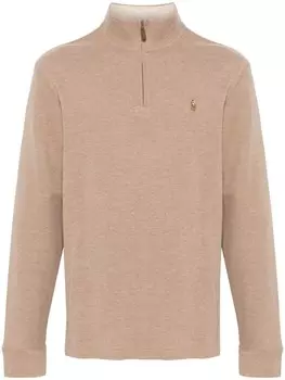 Polo Ralph Lauren толстовка с вышивкой Polo Pony, нейтральный цвет