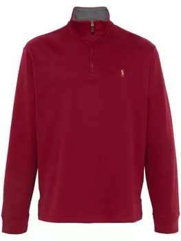 Polo Ralph Lauren толстовка с вышивкой Polo Pony, красный