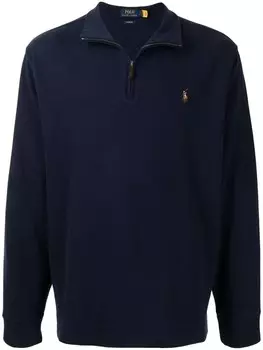 Polo Ralph Lauren толстовка с высоким воротником, синий