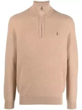 Polo Ralph Lauren толстовка с высоким воротником, коричневый