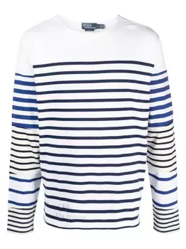 Polo Ralph Lauren толстовка в полоску, белый