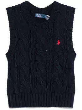 Polo Ralph Lauren топ фактурной вязки, синий