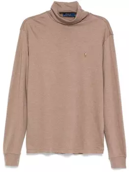 Polo Ralph Lauren топ с высоким воротником, коричневый