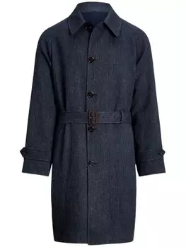 Polo Ralph Lauren тренч с заостренным воротником, синий