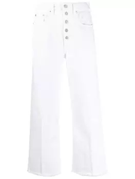 Polo Ralph Lauren укороченные джинсы широкого кроя, белый