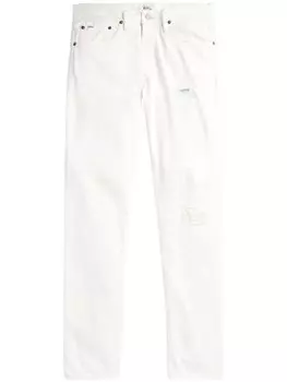 Polo Ralph Lauren узкие джинсы с прорезями, нейтральный цвет