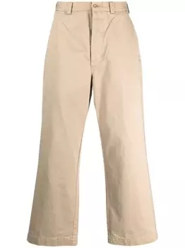 Polo Ralph Lauren wide-leg chino trousers, нейтральный цвет