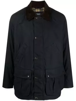 Polo Ralph Lauren вощеная куртка с нашивкой Polo Pony, синий