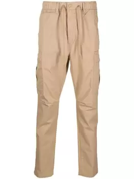 Polo Ralph Lauren зауженные брюки с кулиской, нейтральный цвет