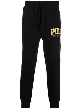 Polo Ralph Lauren зауженные джогеры с нашивкой-логотипом, черный