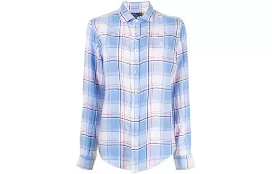 Polo Ralph Lauren Женская рубашка FW21 синего цвета
