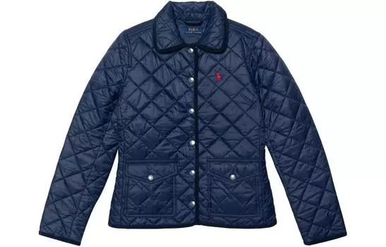 Polo Ralph Lauren Женская стеганая куртка SS23, темно-синяя
