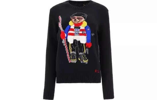 Polo Ralph Lauren Женский черный свитер FW22