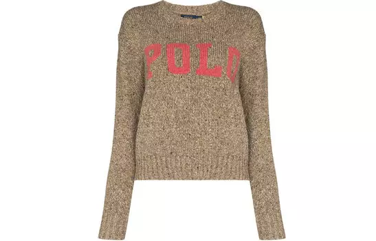 Polo Ralph Lauren Женский свитер FW21 коричневого цвета