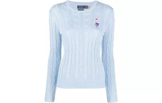 Polo Ralph Lauren Женский свитер FW22 синего цвета