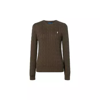 Polo Ralph Lauren Женский свитер SS24, цвет армейский зеленый