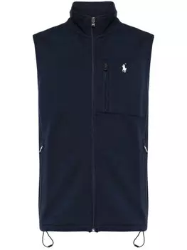 Polo Ralph Lauren жилет из джерси с вышитым логотипом, синий