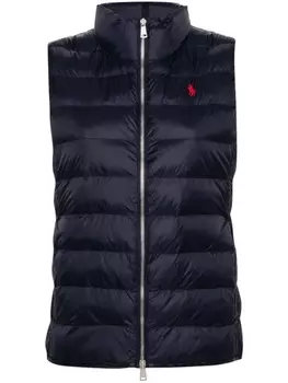 Polo Ralph Lauren жилет с вышивкой Polo Pony, синий