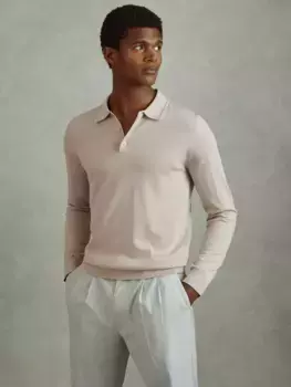 Поло Reiss Trafford Wool, цвет washed/stone