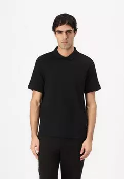 Поло RELAXED STRUCTURED TOM TAILOR DENIM, черный