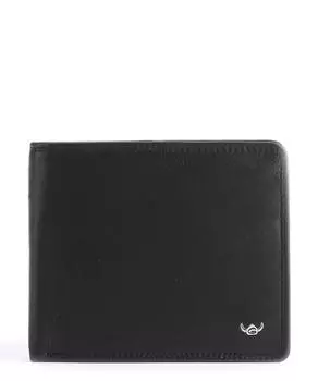 Polo RFID RFID-кошелек из мелкозернистой яловой кожи Golden Head, черный