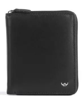 Polo RFID RFID-кошелек из мягкой яловой кожи Golden Head, черный