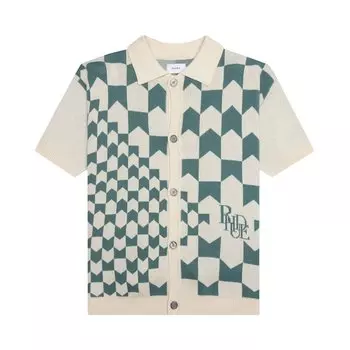 Поло Rhude Cashmere Racing 'Light Blue', синий