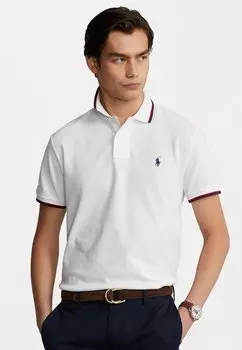 Поло РУБАШКА ПОЛО CUSTOM SLIM FIT MESH Polo Ralph Lauren, белый