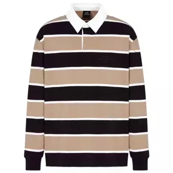 Поло с длинным рукавом Armani Exchange XM000463_AF13024, коричневый