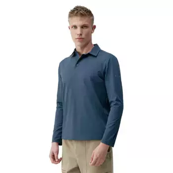 Поло с длинным рукавом Born Living Yoga Maroni, синий