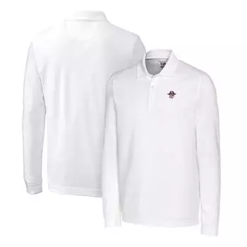 Поло с длинным рукавом Cutter & Buck Ecu Pirates, белый