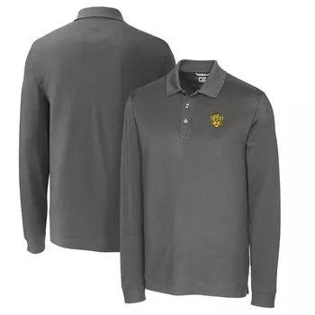 Поло с длинным рукавом Cutter & Buck Missouri Tigers, стальной