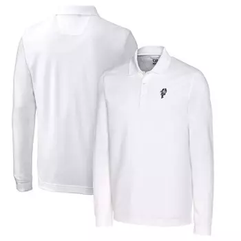 Поло с длинным рукавом Cutter & Buck Ohio State Buckeyes, белый