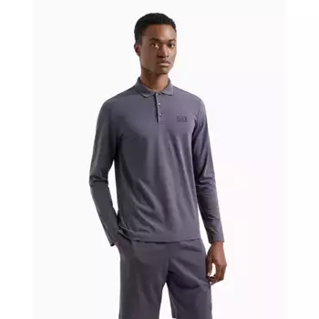 Поло с длинным рукавом EA7 EMPORIO ARMANI 8NPF15_PJVQZ, серый