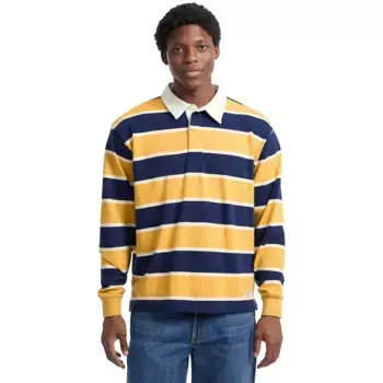 Поло с длинным рукавом Guess Jeans Rugby Stripe, желтый