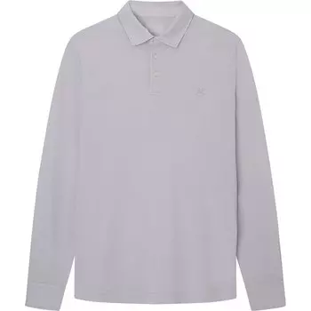Поло с длинным рукавом Hackett Garment Jersey Trim, синий