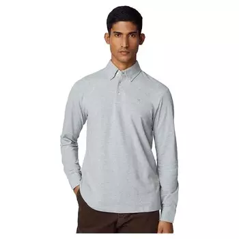 Поло с длинным рукавом Hackett HM550943, серый