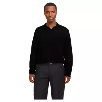 Поло с длинным рукавом Jack & Jones Wason, черный