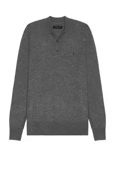 Поло с длинным рукавом kilburn Allsaints, серый