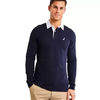 Поло с длинным рукавом Nautica N1CR0057, синий