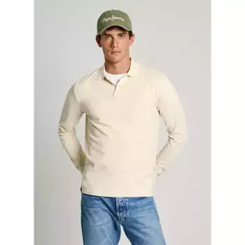 Поло с длинным рукавом Pepe Jeans New Oliver, бежевый